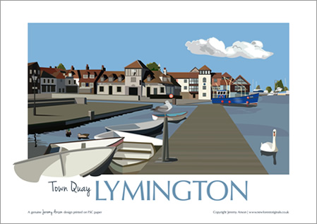A2 Poster  (Town Quay Lymington)